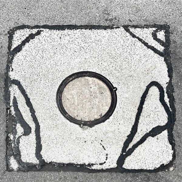 gicleé moab slickrock metallic 12" sq. flush mounted onto aluminum. equinox, mar. 2023