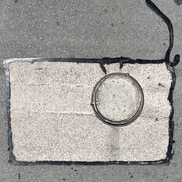 gicleé moab slickrock metallic 12" sq. flush mounted onto aluminum. equinox, mar. 2023